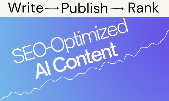 Gig Preview - Write rankable seo optimized ai article