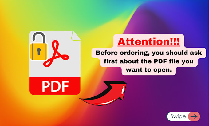 Gig Preview - Quickly remove PDF password protection