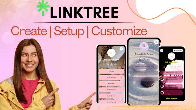 Gig Preview - Setup and customize linktree bio link landing page for business within 1 hour