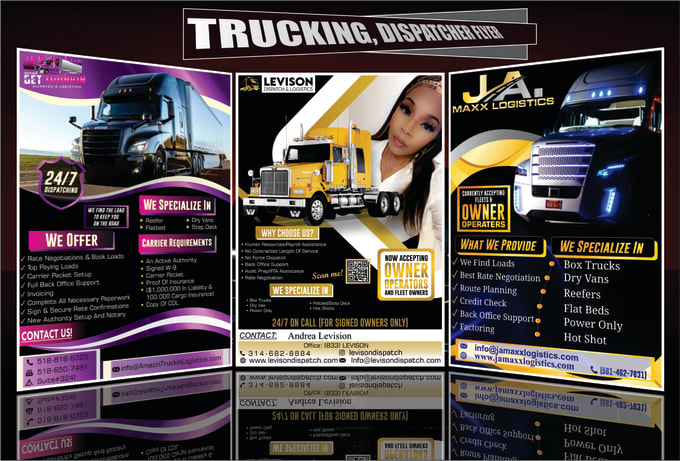 Gig Preview - Design dispatching, logistics, transportation, driver flyer