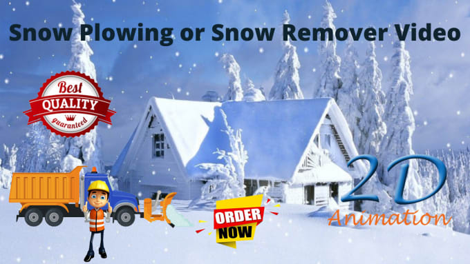 Gig Preview - Create a snow ploughing video or snow removal video snow hauling