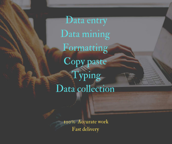 Gig Preview - Do data entry, copy paste, typing and analyze data and data mining for you