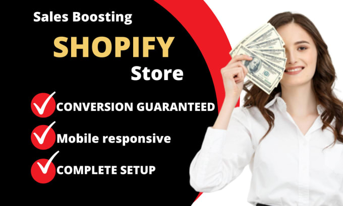 Gig Preview - Shopify website redesign, shopify website design, shopify store design