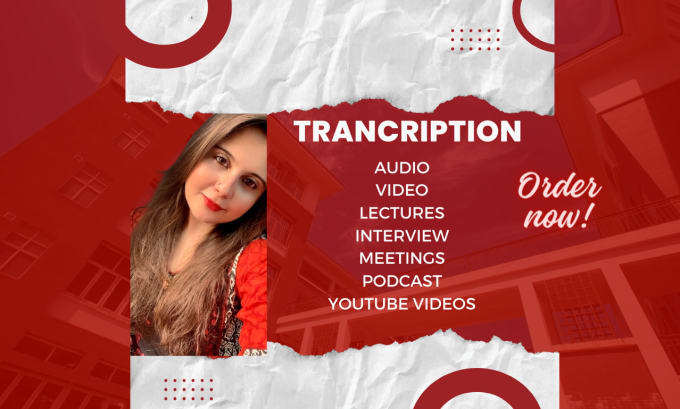 Gig Preview - Transcribe audio and video transcription within 24 hours