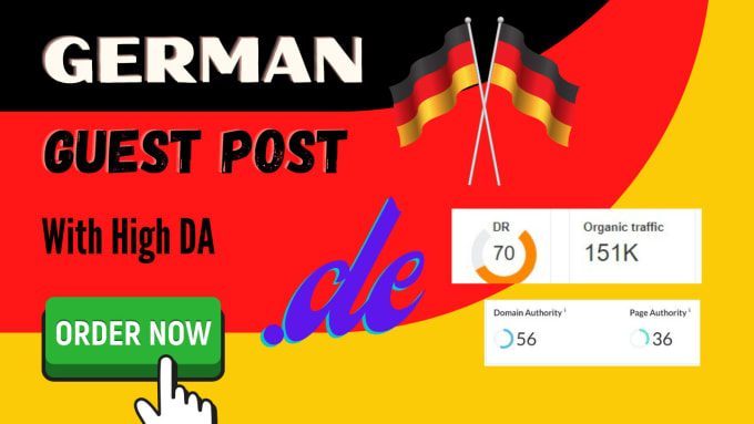 Gig Preview - Publish german guest post dofollow backlinks