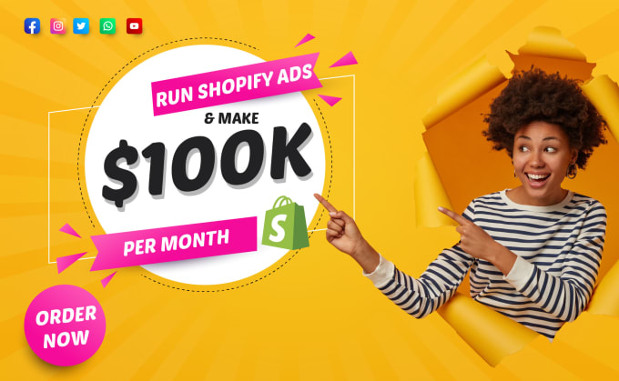 Gig Preview - Run shopify dropshipping facebook ads campaign to increase your store ROI