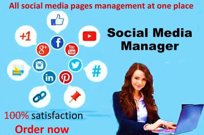 Gig Preview - Be your social media manager and virtual assistant