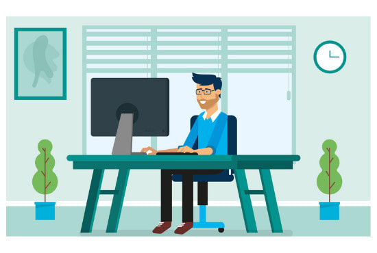 Gig Preview - Create flat illustration for website or business quickly