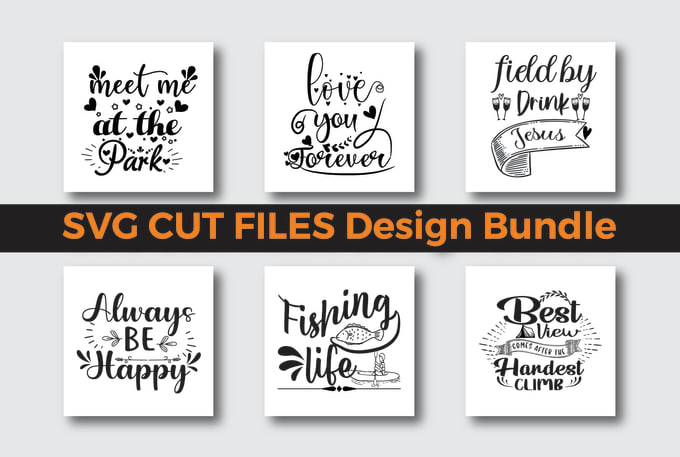 Gig Preview - Make svg cut files design bundle for tshirt