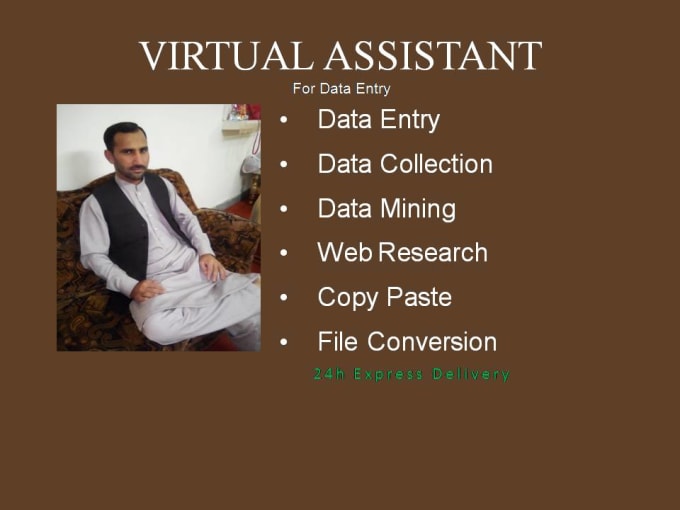 Gig Preview - Be virtual assistant for data entry, data mining, copy paste