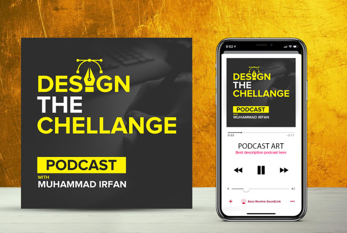 Gig Preview - Design a professional podcast cover art