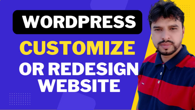 Gig Preview - Do wordpress website customization or redesign wordpress website