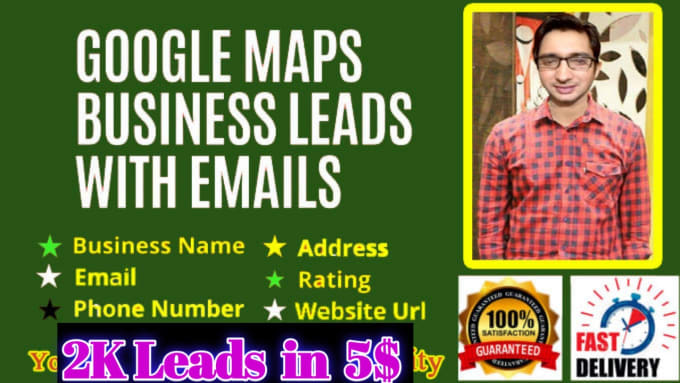 Bestseller - google map scrapping with email scrape, local lead generation