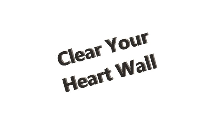 Gig Preview - Remove heart wall using emotion code