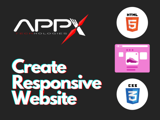 Gig Preview - Create a responsive website using HTML, CSS and js