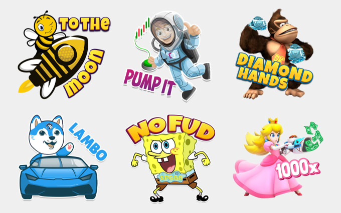 Gig Preview - Create telegram stickers package