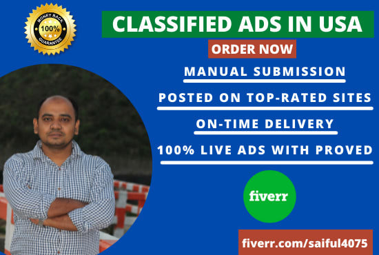 Gig Preview - Post your ads on top classified ads posting site in the USA