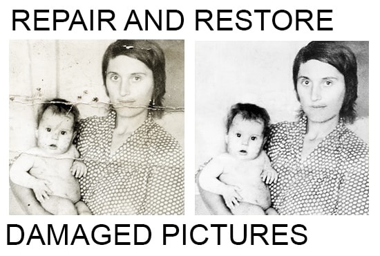 Gig Preview - Repair and restore your damaged pictures