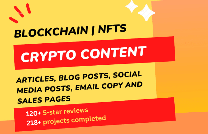 Gig Preview - Write crypto content in less than 48 hours