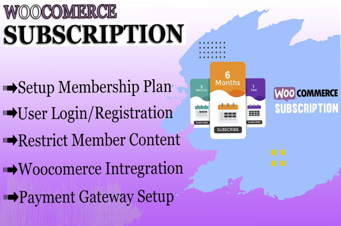 Gig Preview - Design woocommerce membership, subscription website