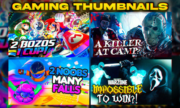 Gig Preview - Gaming youtube thumbnails for you