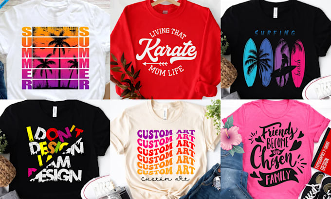 Bestseller - create custom and unique typography t shirt design