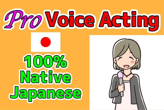 Gig Preview - Record upbeat female voice acting in japanese