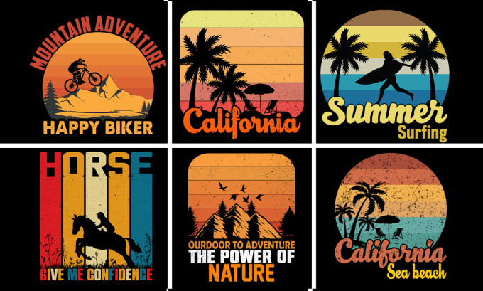 Bestseller - do retro vintage t shirt designs and vintage graphic t shirt design