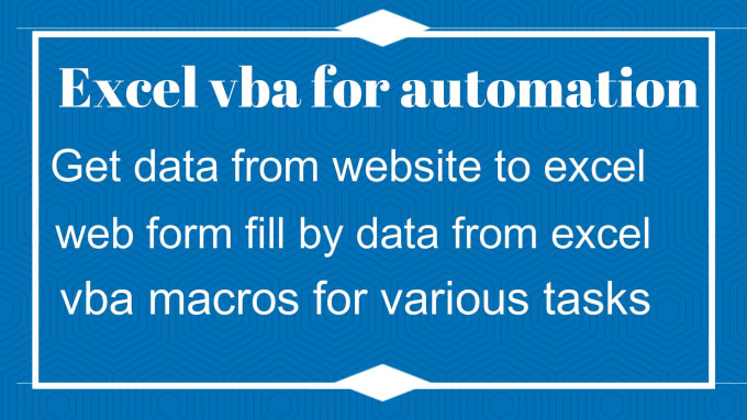 Gig Preview - Do make vba code for automation