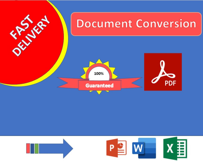 Gig Preview - Convert PDF to word and excel