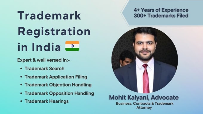 Gig Preview - Do trademark registration in india inclusive of govt fees