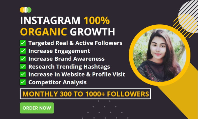 Gig Preview - Organically grow your instagram page and increase engagement