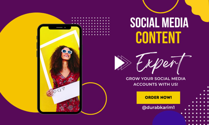 Gig Preview - Be your content creator and social media manager