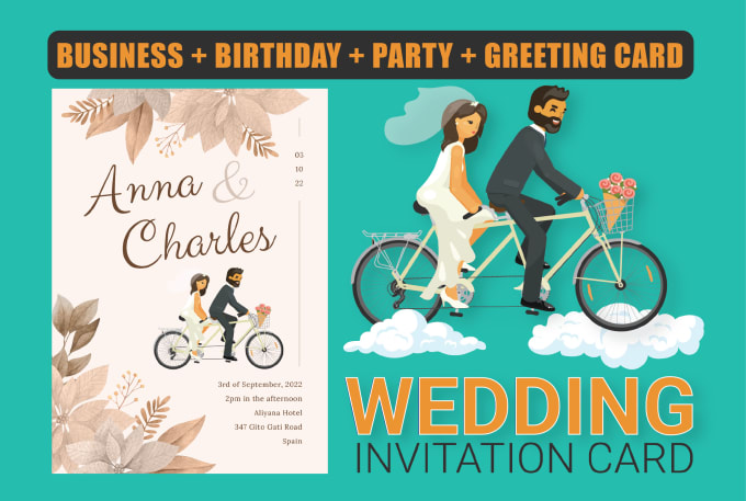 Gig Preview - Do business party wedding invitation and greeting card