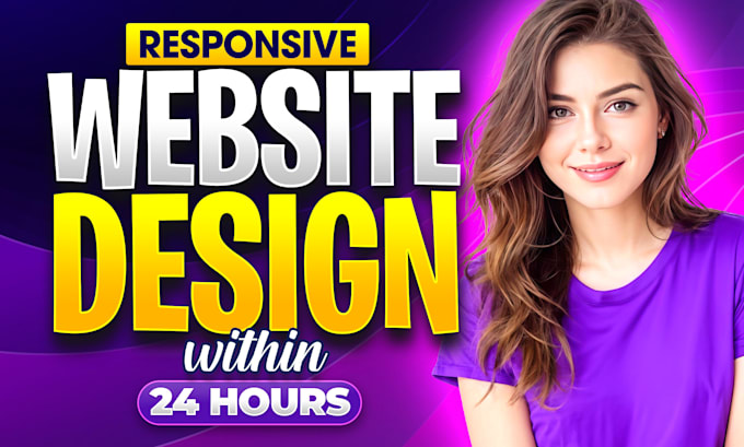 Gig Preview - Design responsive wordpress website development for business in 24 hours