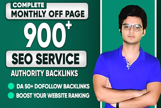 Gig Preview - Do monthly off page SEO service using authority white hat dofollow backlinks