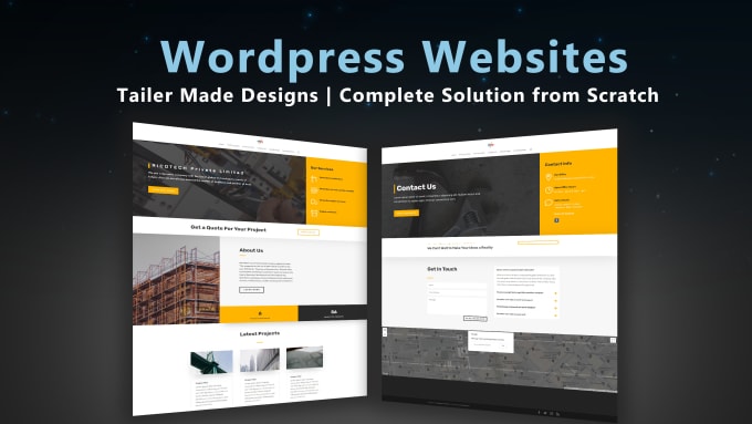 Gig Preview - Design a complete wordpress website