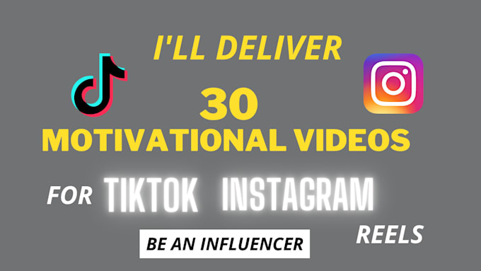 Gig Preview - Deliver 30 short viral videos with motivational speeches for tiktok or instagram