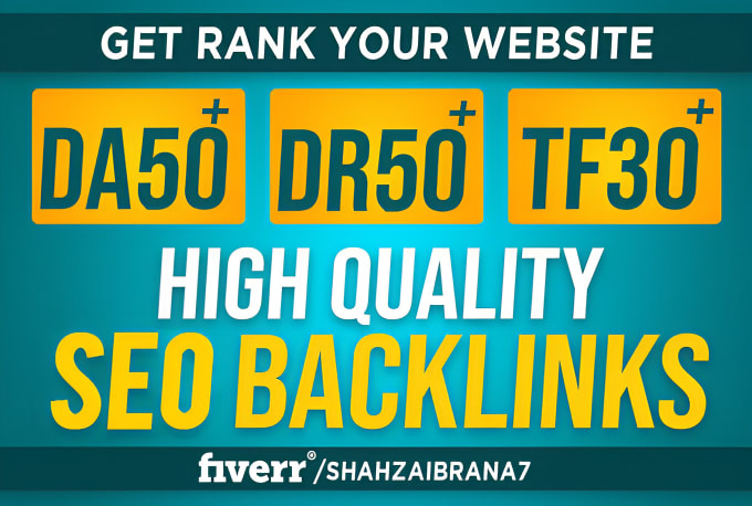 Gig Preview - Provide high tf, dr, da permanent dofollow backlinks for SEO