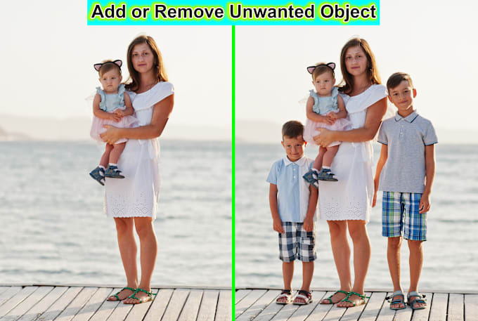 Gig Preview - Add or remove unwanted objects, people, photo edit, background in photoshop