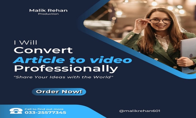 Bestseller - convert article into a high quality video