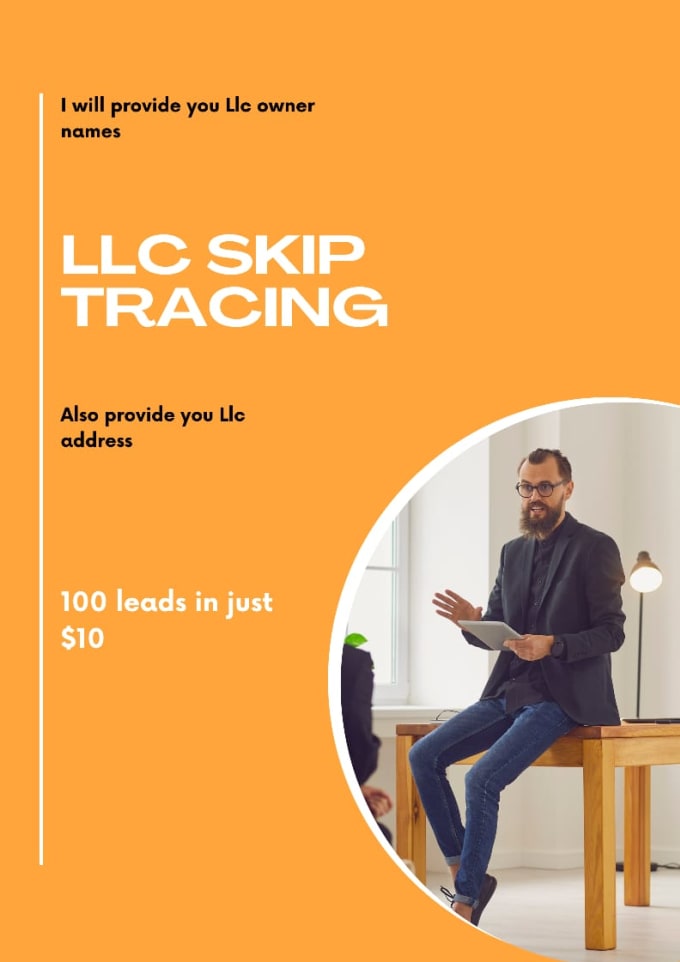 Gig Preview - Do llc skip tracing for real estate business