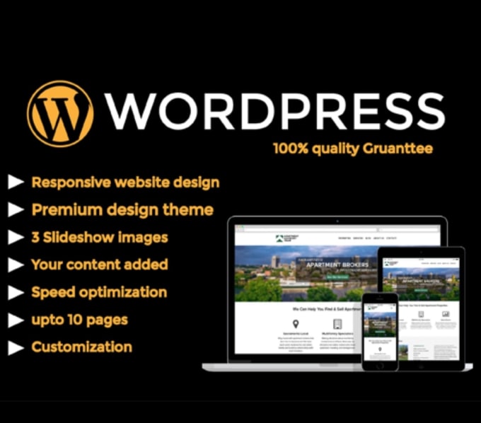 Gig Preview - Create modern wordpress website design