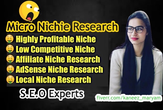 Gig Preview - High profitable low competitive micro seo niche research competitor analysis