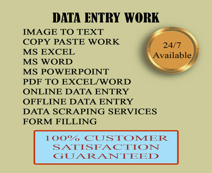 Bestseller - do the fastest online data entry job for you