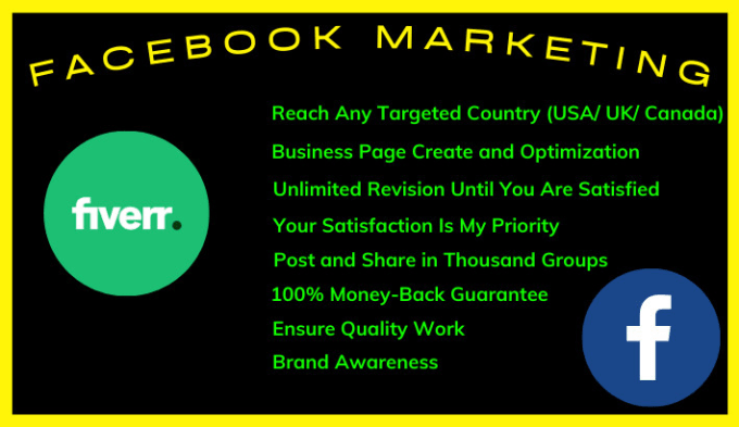 Gig Preview - Do facebook marketing for your business in the USA