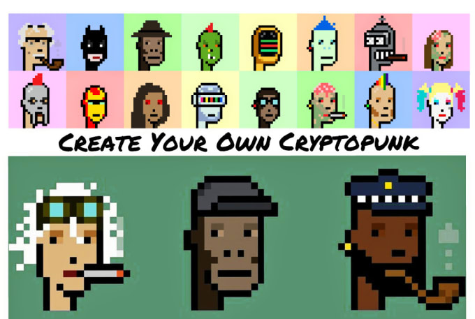 Gig Preview - Make custom crypto punk nft and pixel art