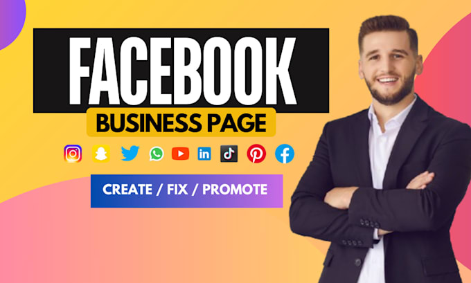 Bestseller - create set up and fix facebook business page fan page