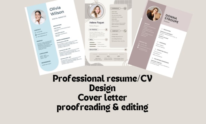 Gig Preview - Rewrite your cover letter, CV resume, proofread, and edit