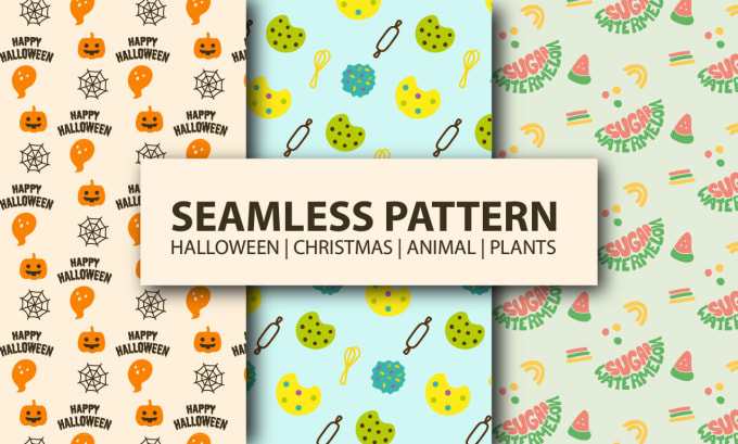 Bestseller - create custom vector seamless patterns for  christmas